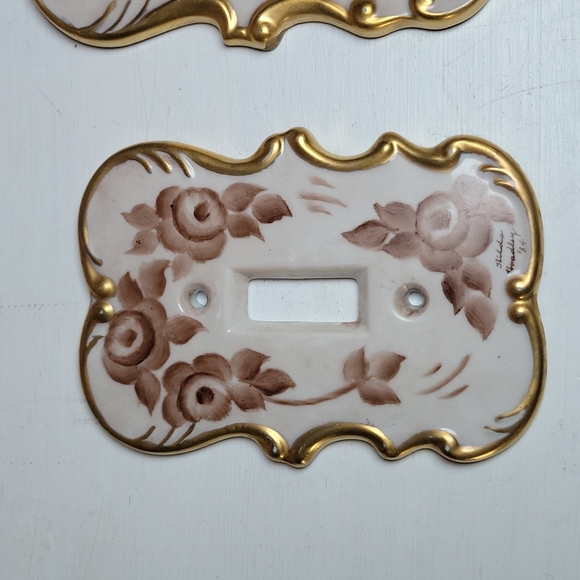 Outlet And Light Switch Handpainted And Gilding Covers - Picture 6 of 17